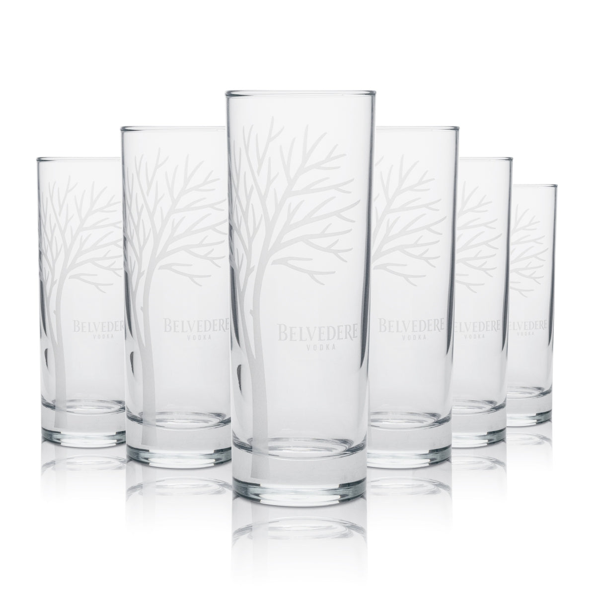6 bicchieri Belvedere 0,3 l Highball Longdrink Set Cocktails Premium Vodka
