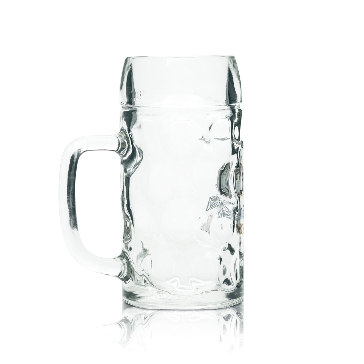 6 bicchieri da birra Benediktiner Weissbräu 0,3 l boccale Isar Seidel con manico – Vista 4