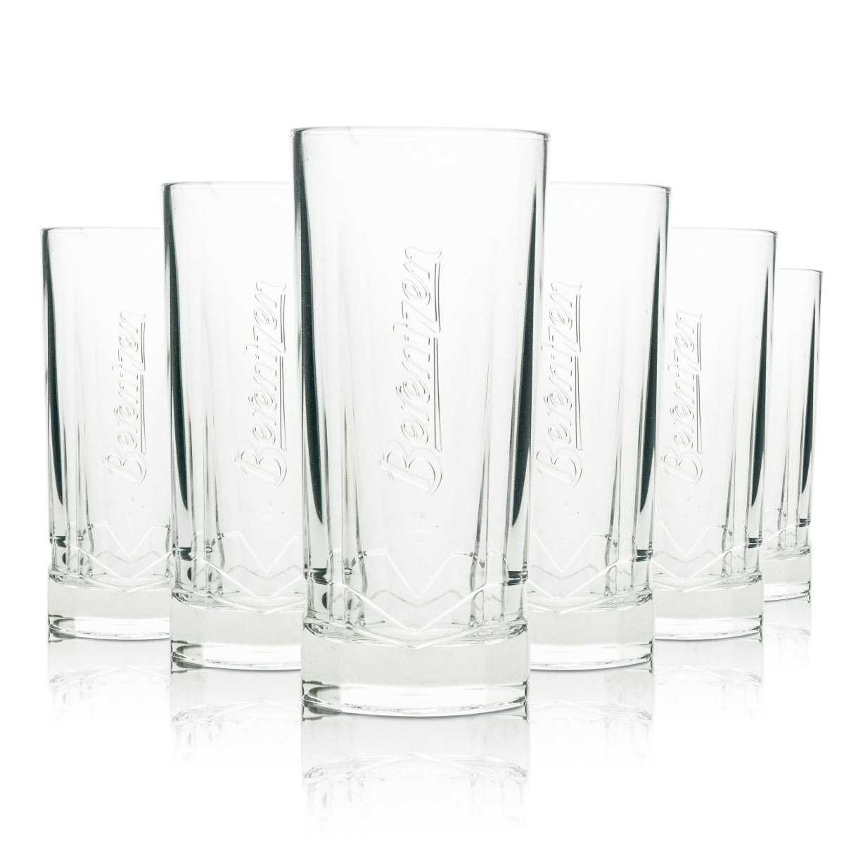 6 bicchieri da long drink ottagonali per liquore Berentzen, 200 ml