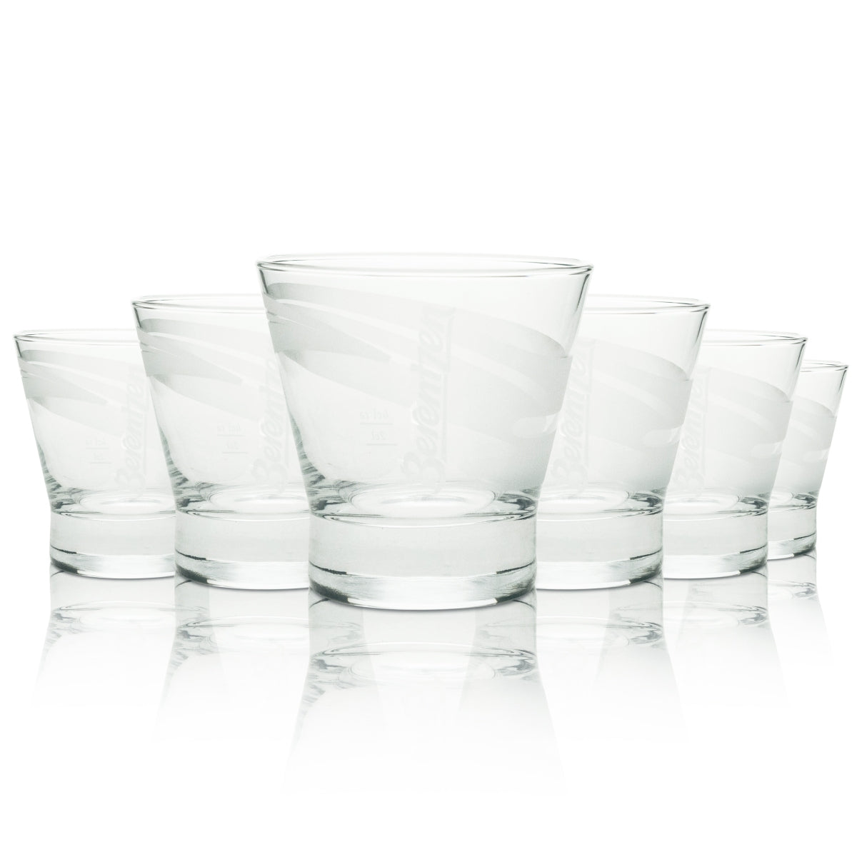 6 bicchieri tumbler per liquore Berentzen con scritta orizzontale 0,25 l Rastal