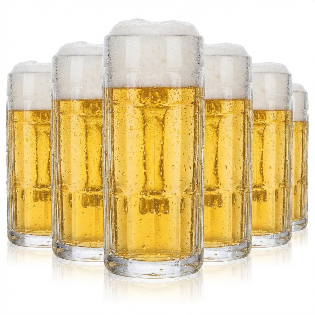 6 boccali da birra Bierseidel Bierhumpen 0,25 l Blanco Rastal Falkenstein