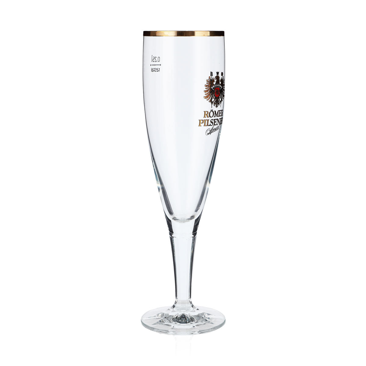 6 bicchieri da birra Binding da 0,25 l "Römer Pilsener" con bordo dorato Rastal Premiere – Vista 3