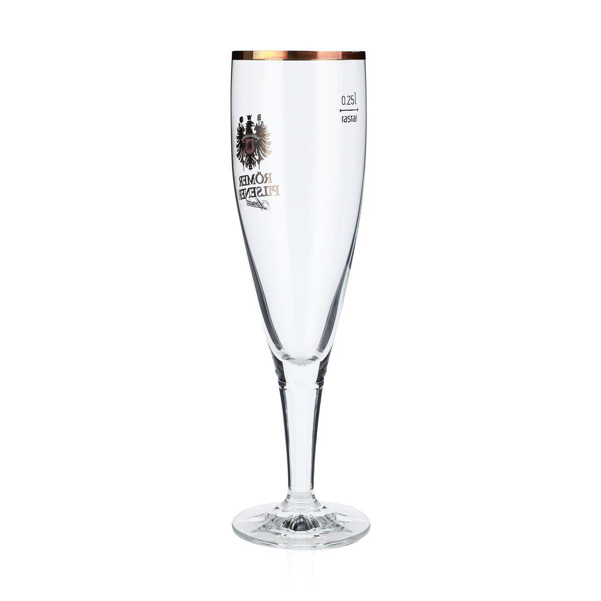 6 bicchieri da birra Binding da 0,25 l "Römer Pilsener" con bordo dorato Rastal Premiere – Vista 4