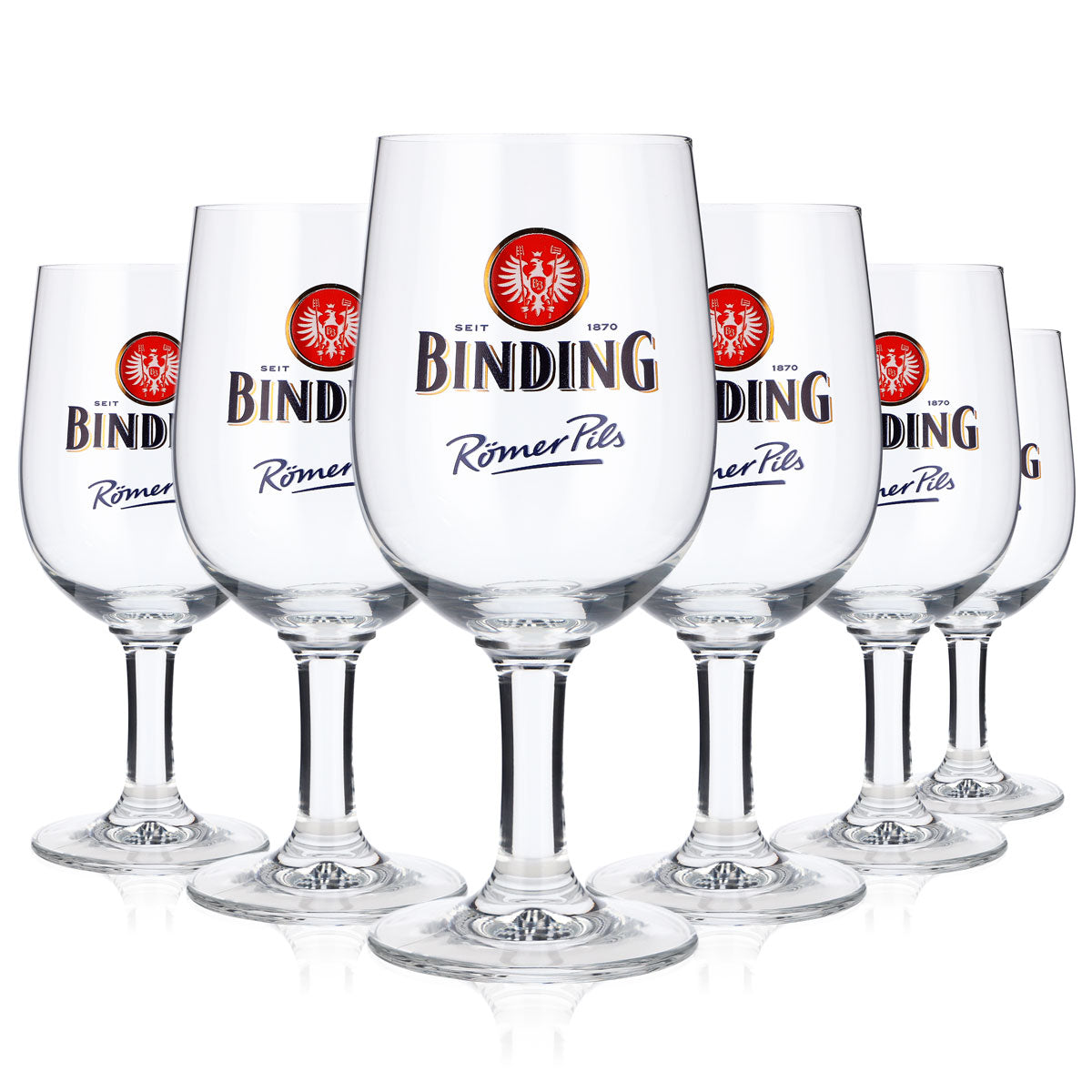 6x Bicchiere da birra Binding 0,3 l Bicchieri da birra Bicchiere a calice Bicchiere a calice con stelo Bicchiere da birra Pils – Vista 5