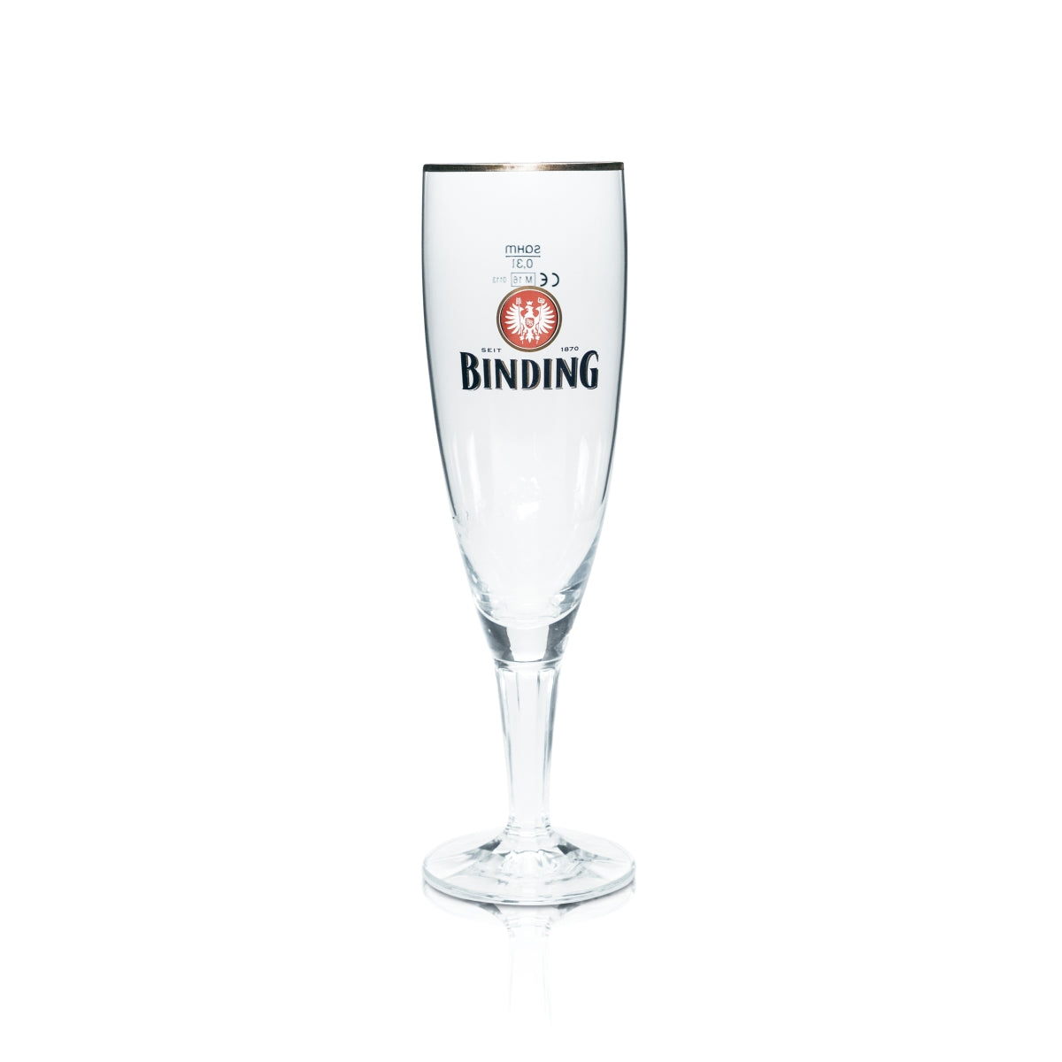 6 bicchieri da birra con bordo dorato, forma a tulipano, 0,3 l, per ristoranti, pub, birrerie e bar – Vista 3
