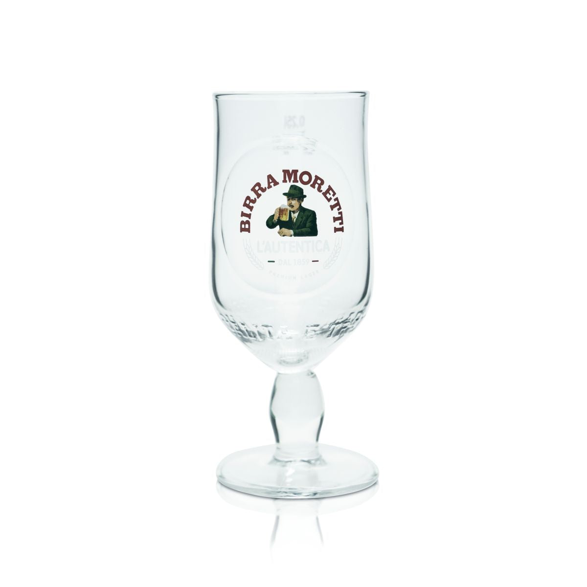 6 bicchieri Birra Moretti 0,25 l Tulipano Bicchiere da birra L'Autentica Pilsner Italia – Vista 2