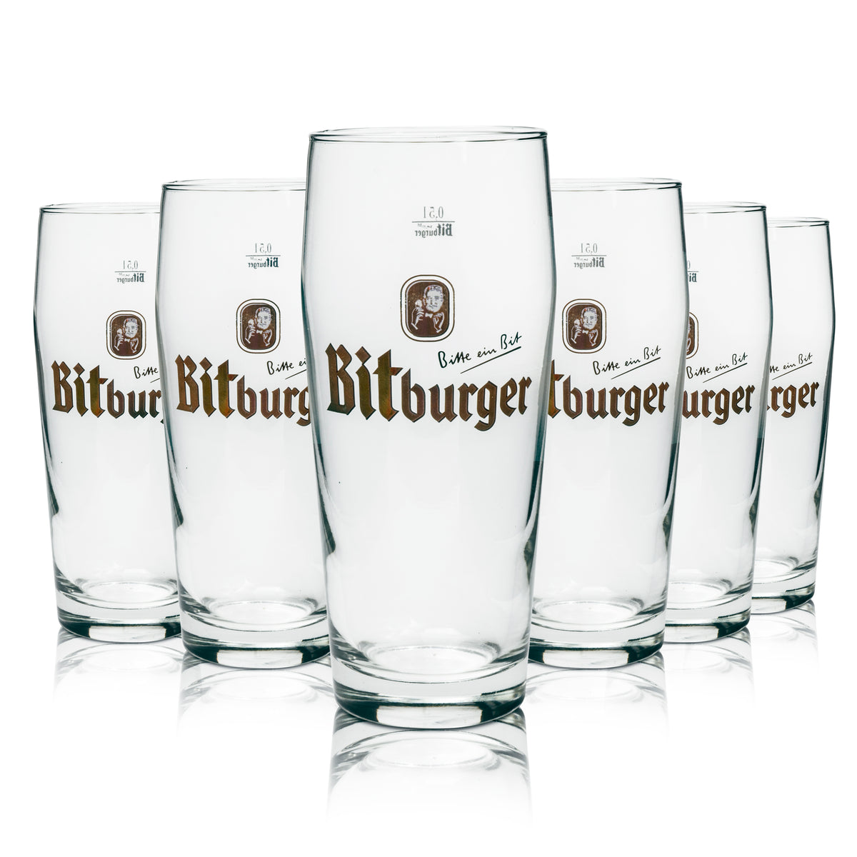 6 bicchieri da birra Bitburger da 0,5 l Willibecher – Vista 4