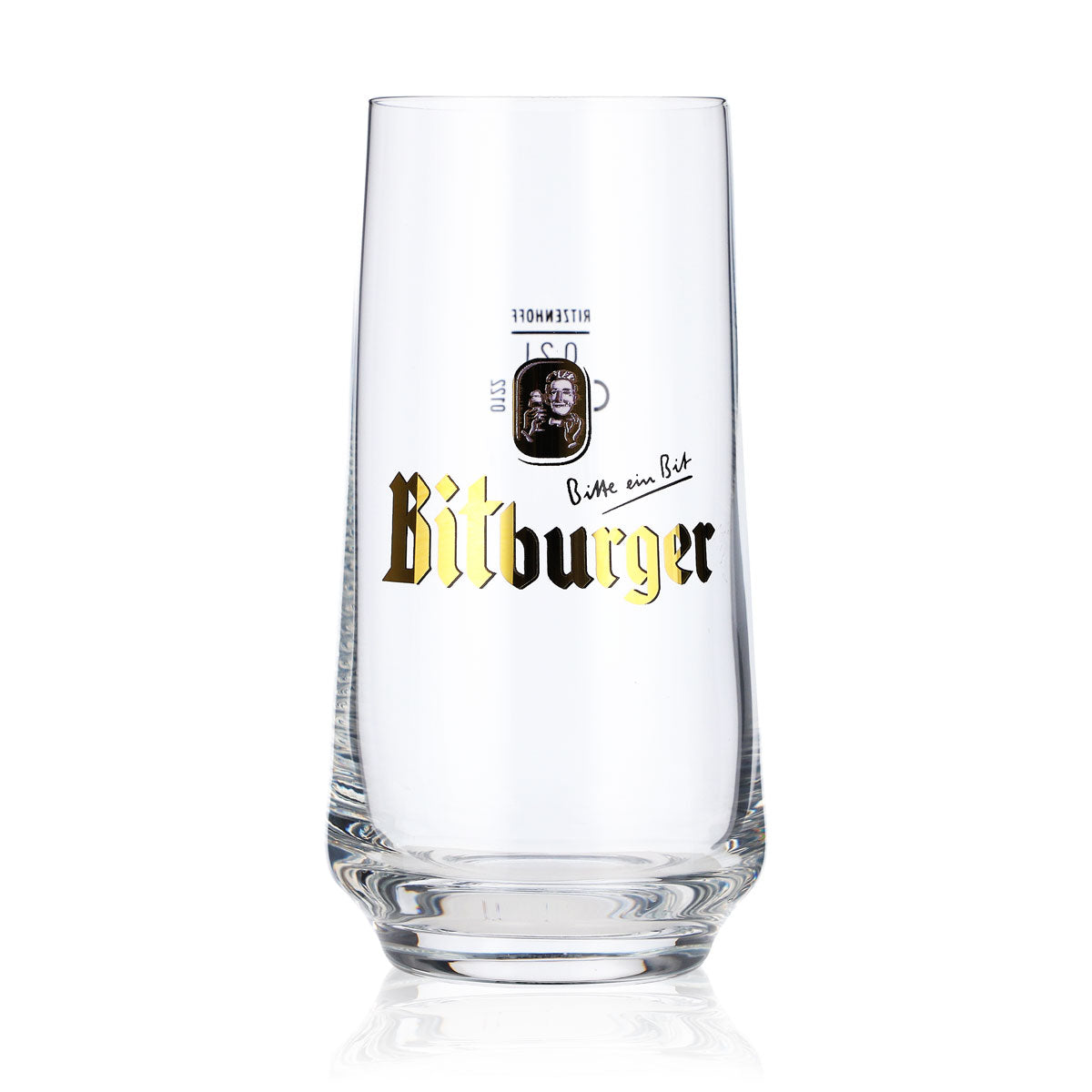 6 bicchieri da birra Bitburger 0,2 l Bit-Becher a forma di pancia Ritzenhoff – Vista 3