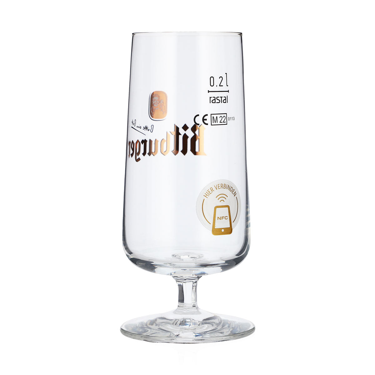 6 bicchieri da birra Bitburger da 0,2 l con chip NFC Rastal – Vista 4