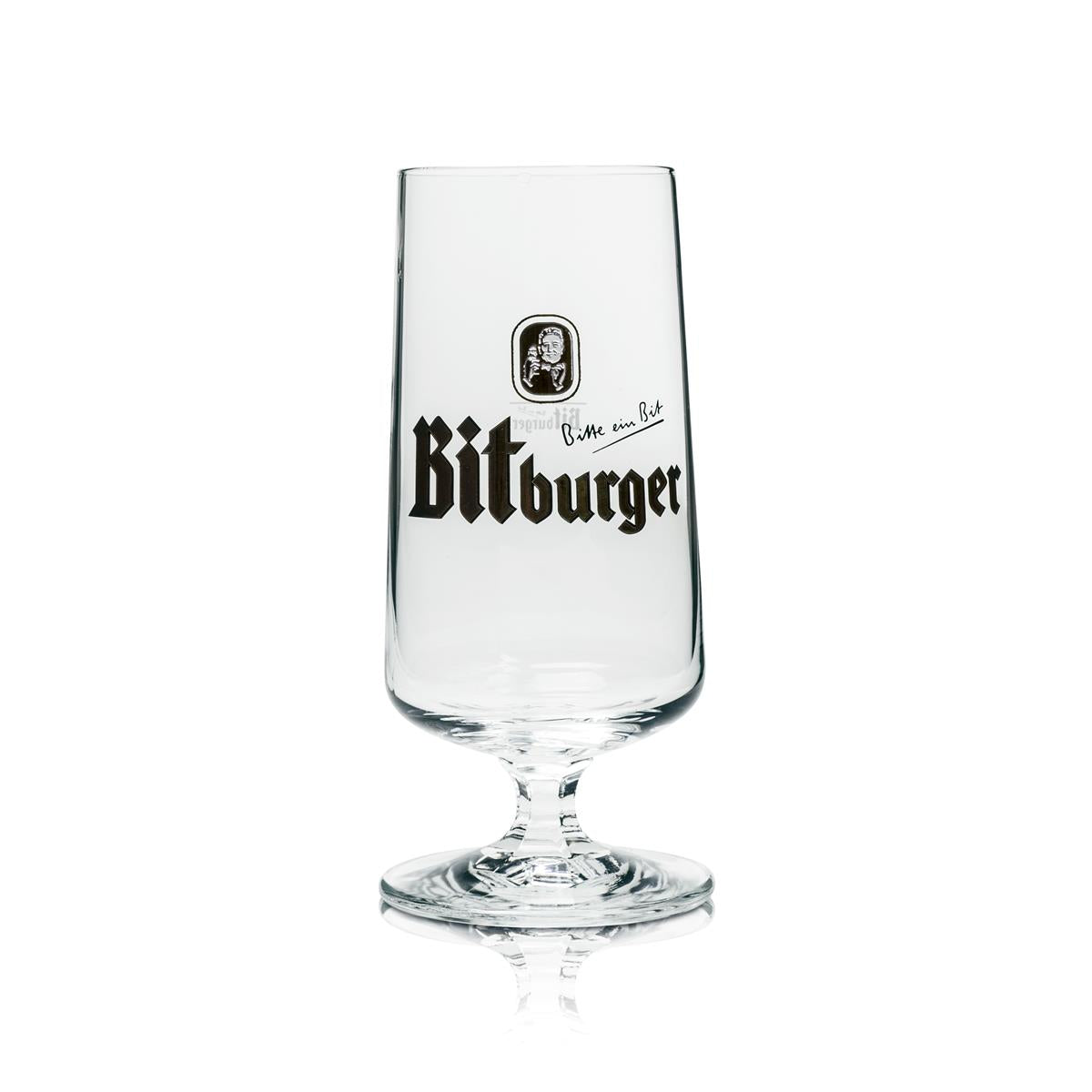 6 bicchieri Bitburger 0,1 l a forma di coppa tulipano per degustazione birra Pils birrifico bar – Vista 2