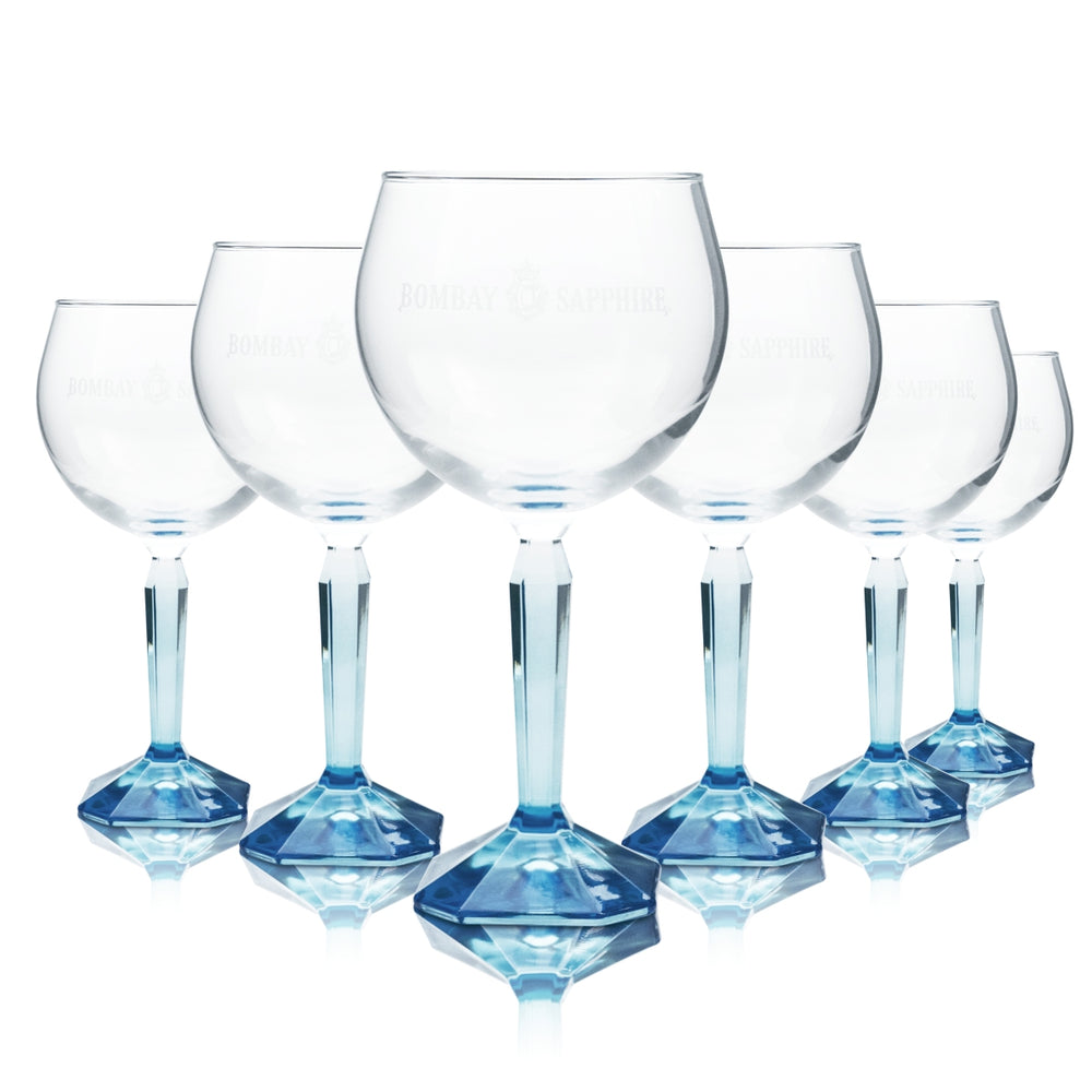6 bicchieri da cocktail Bombay Sapphire Gin Ballonglas 48 cl calice Tonic Longdrink