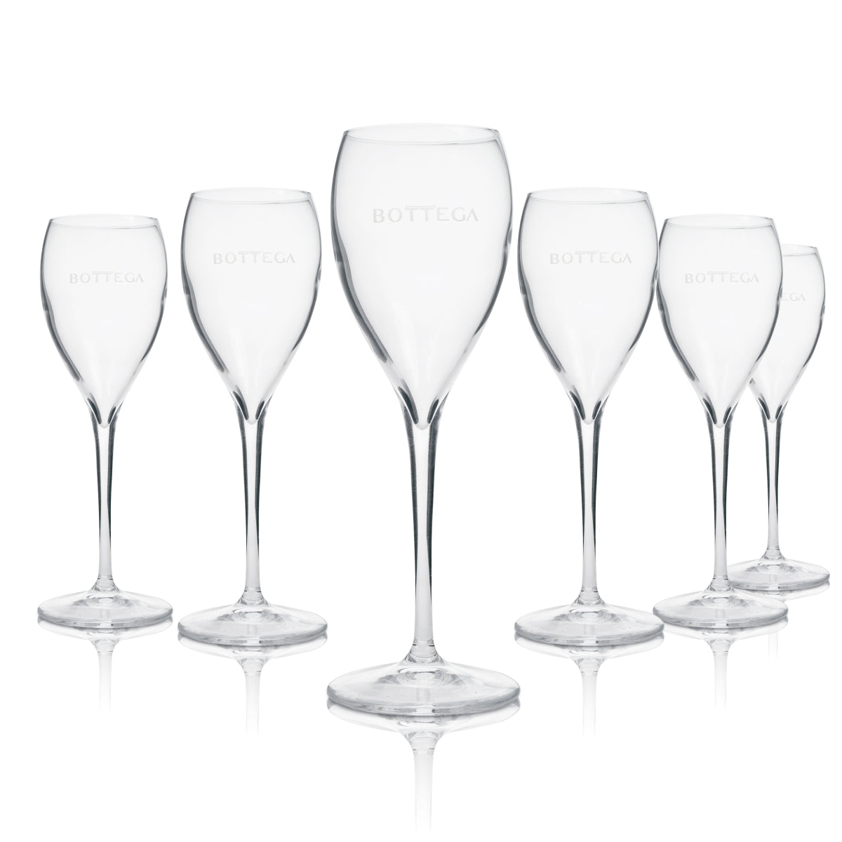 6 bicchieri flûte Bottega Prosecco 14 cl Italesse