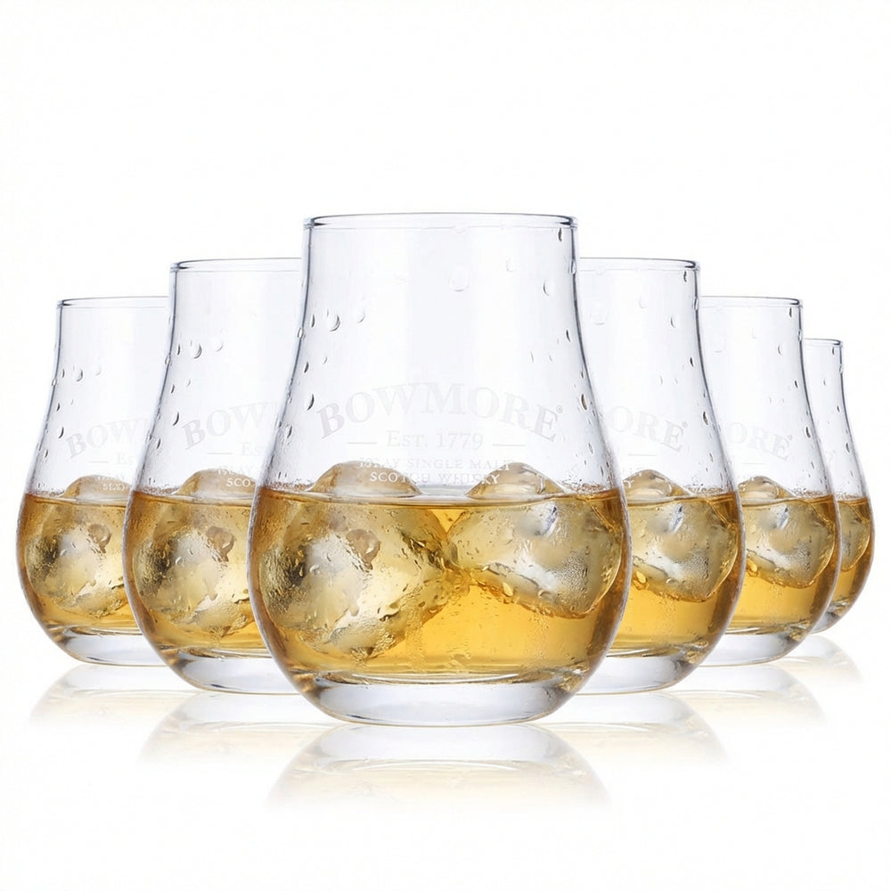 6 bicchieri da degustazione Bowmore Whisky Glass, bombati, 0,11 l