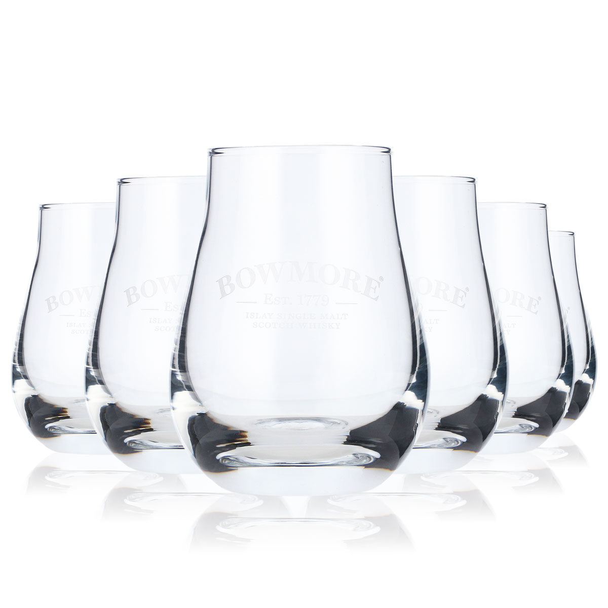 6 bicchieri da degustazione Bowmore Whisky Glass, bombati, 0,11 l – Vista 5
