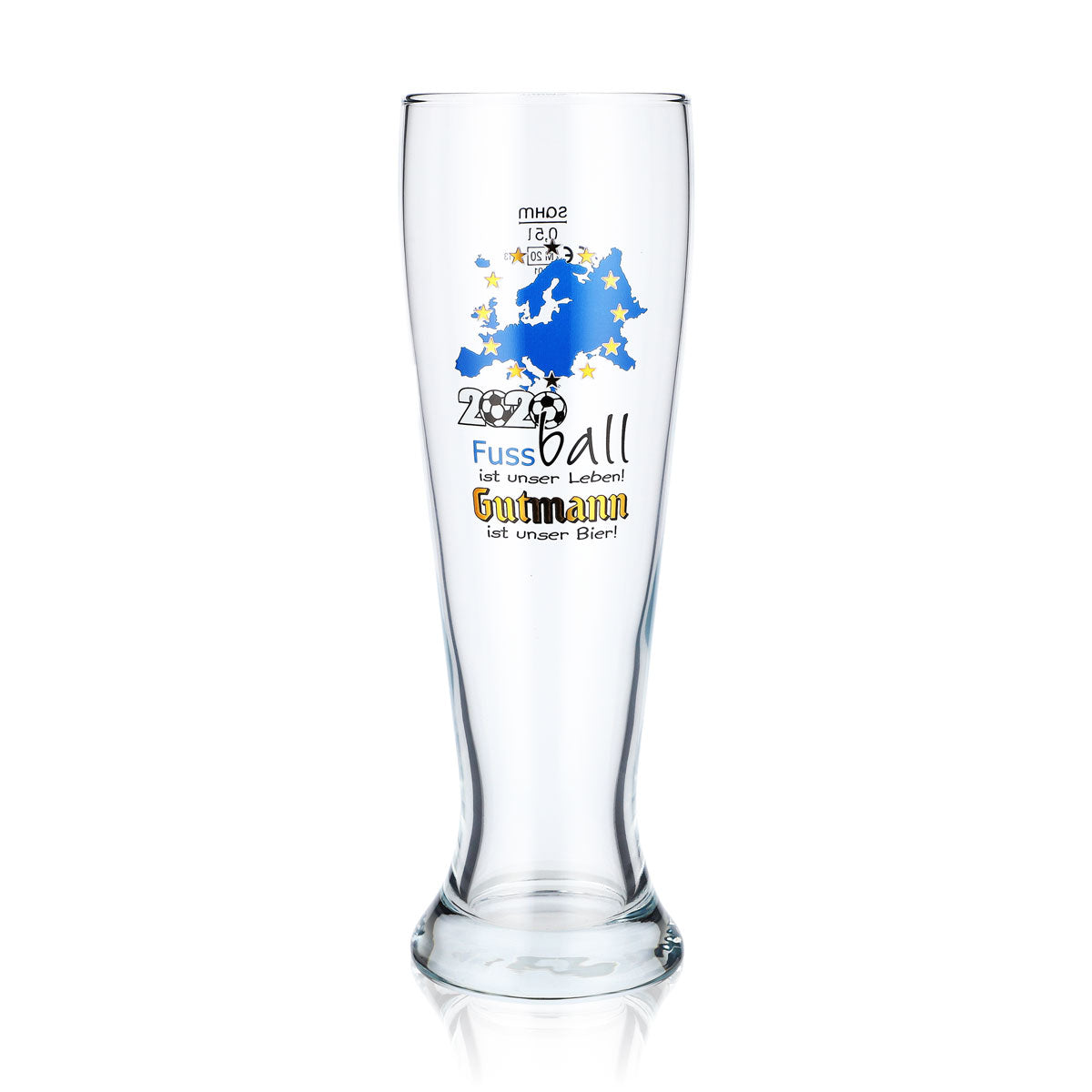 6 bicchieri da birra Gutmann Titting da 0,5 l Bicchiere da birra bianca Calcio 2020 – Vista 2