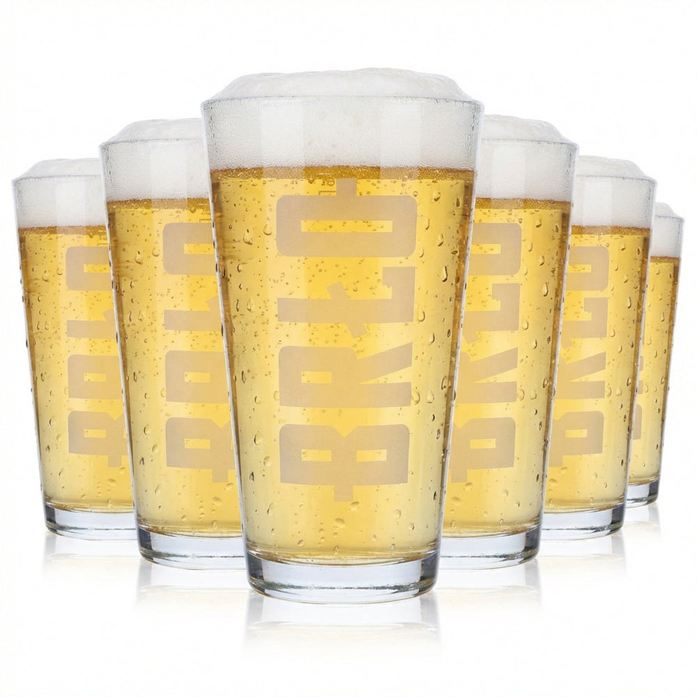 6x Brewhouse BRLO 0,3 l Bicchiere da birra Willi Bicchieri da birra Bicchiere da birra