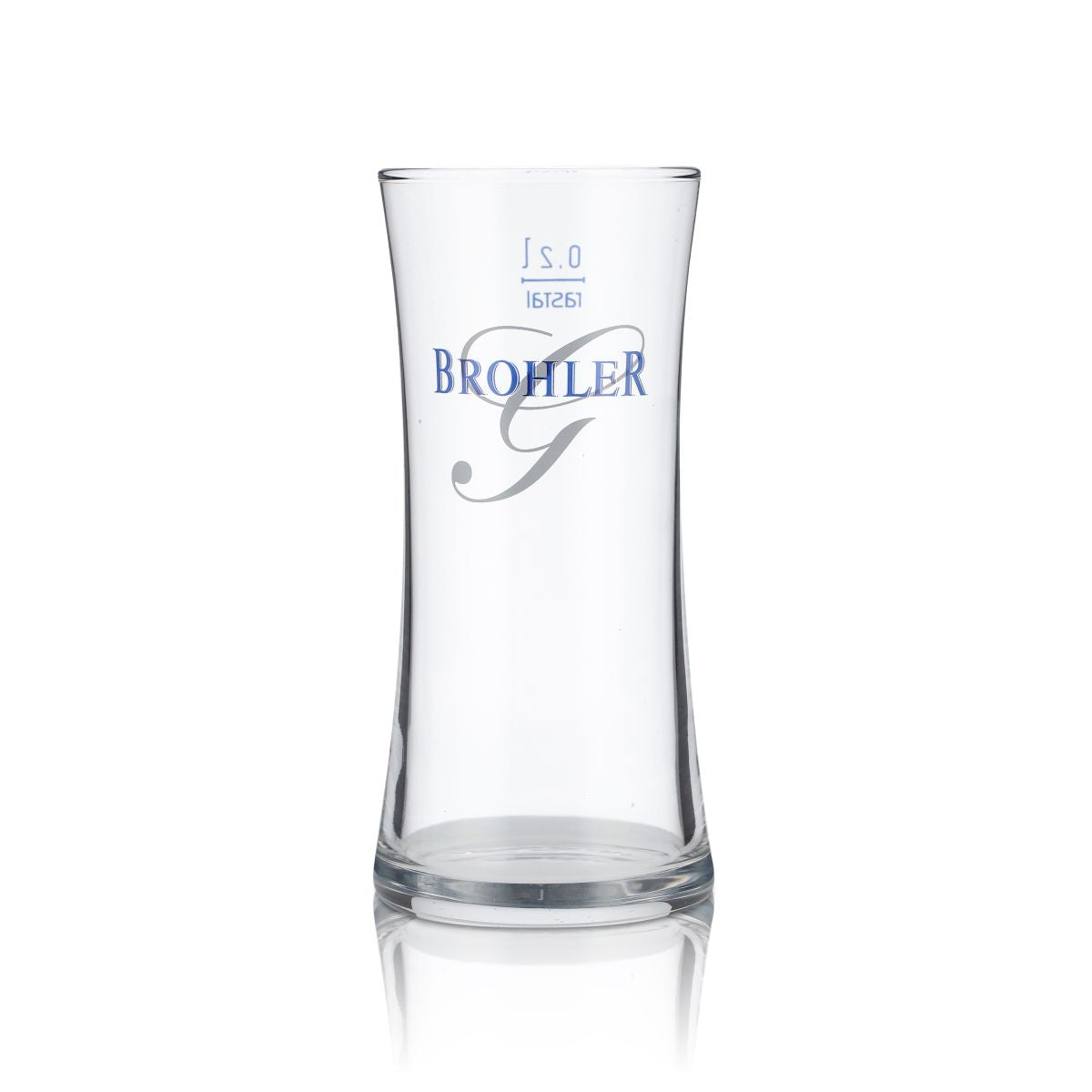 6 bicchieri in vetro Brohler da 0,2 l per acqua minerale Set di bicchieri per succhi di frutta e bibite gassate – Vista 2