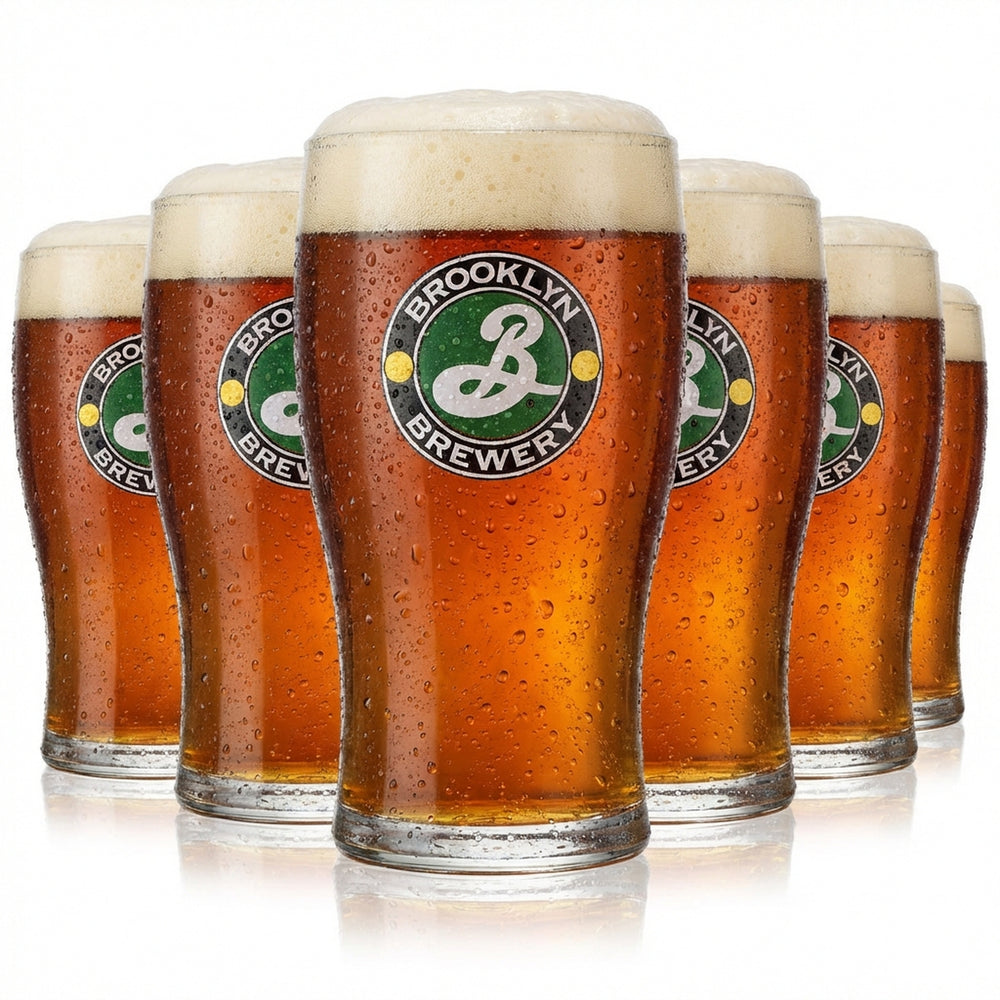 6 bicchieri da birra Brooklyn Brewery Tulip 0,25 l Bicchieri da birra Bicchieri da birra artigianale