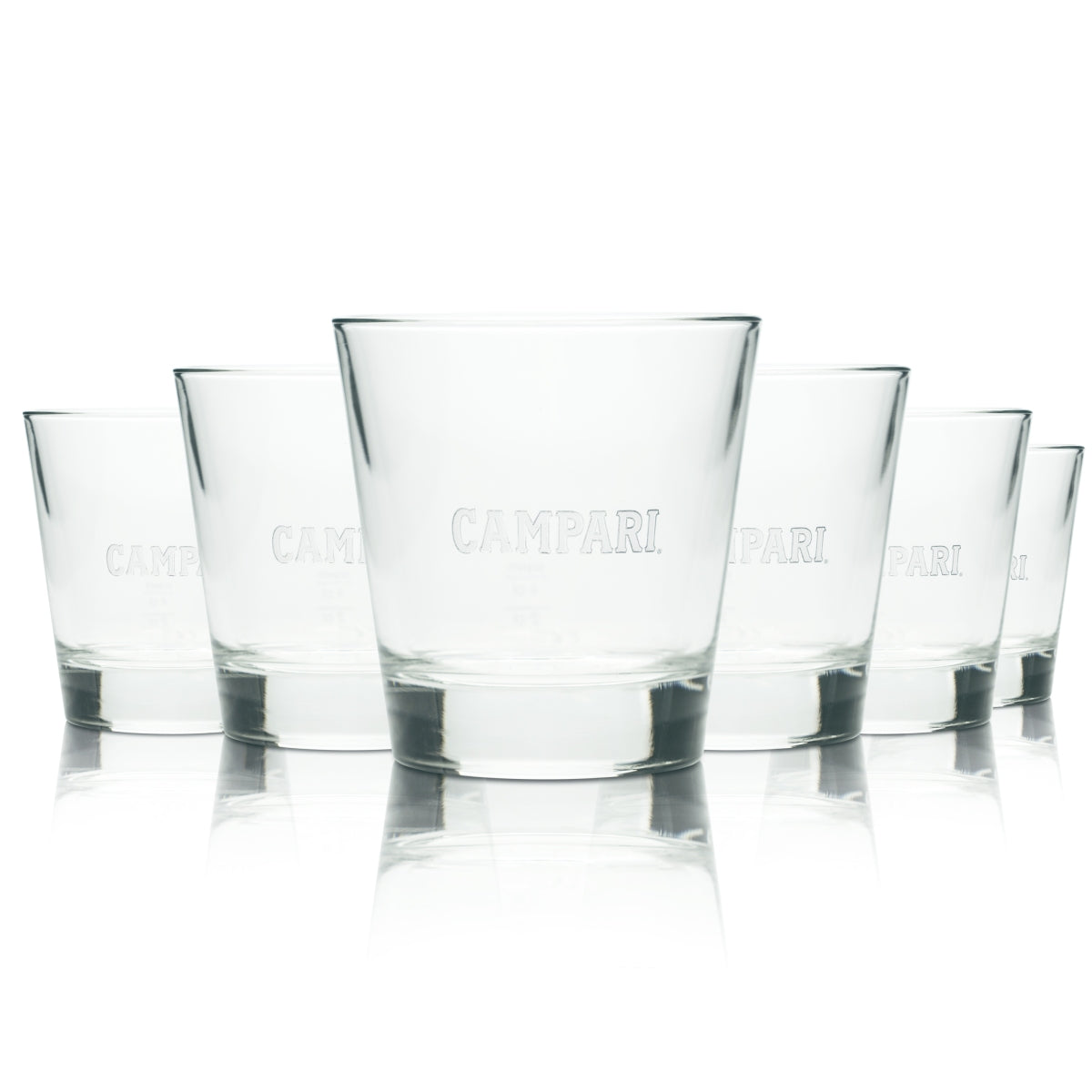 6 bicchieri da liquore Campari 0,2 l tumbler bicchiere long drink aperitivo vermouth bicchieri da bar