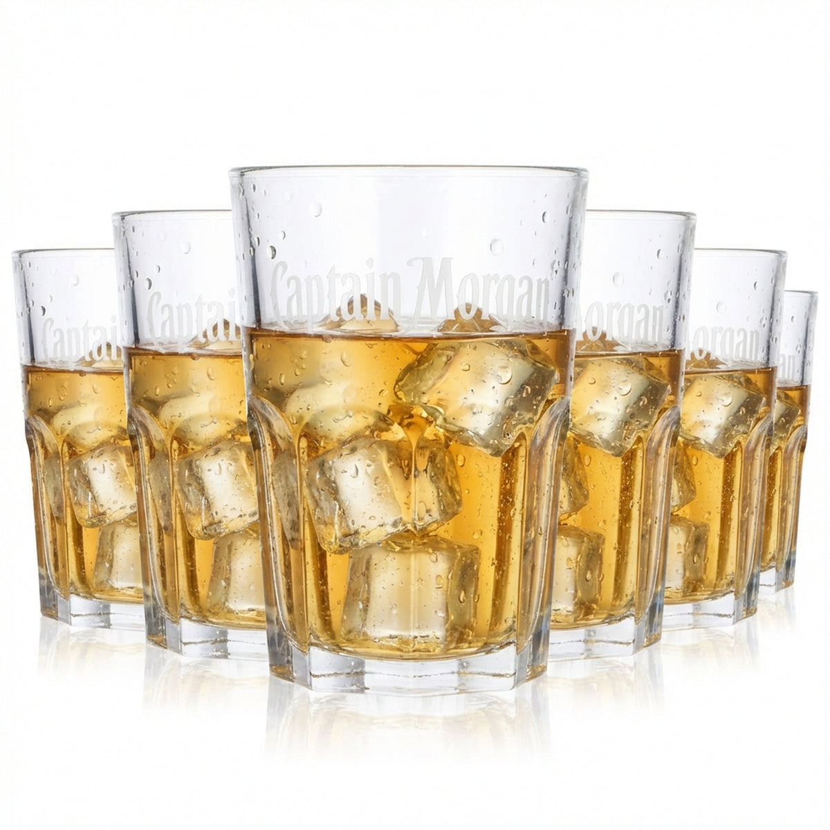 6 bicchieri da rum Captain Morgan da 0,35 l Bicchiere da long drink Tumbler Captain Morgan Arcoroc