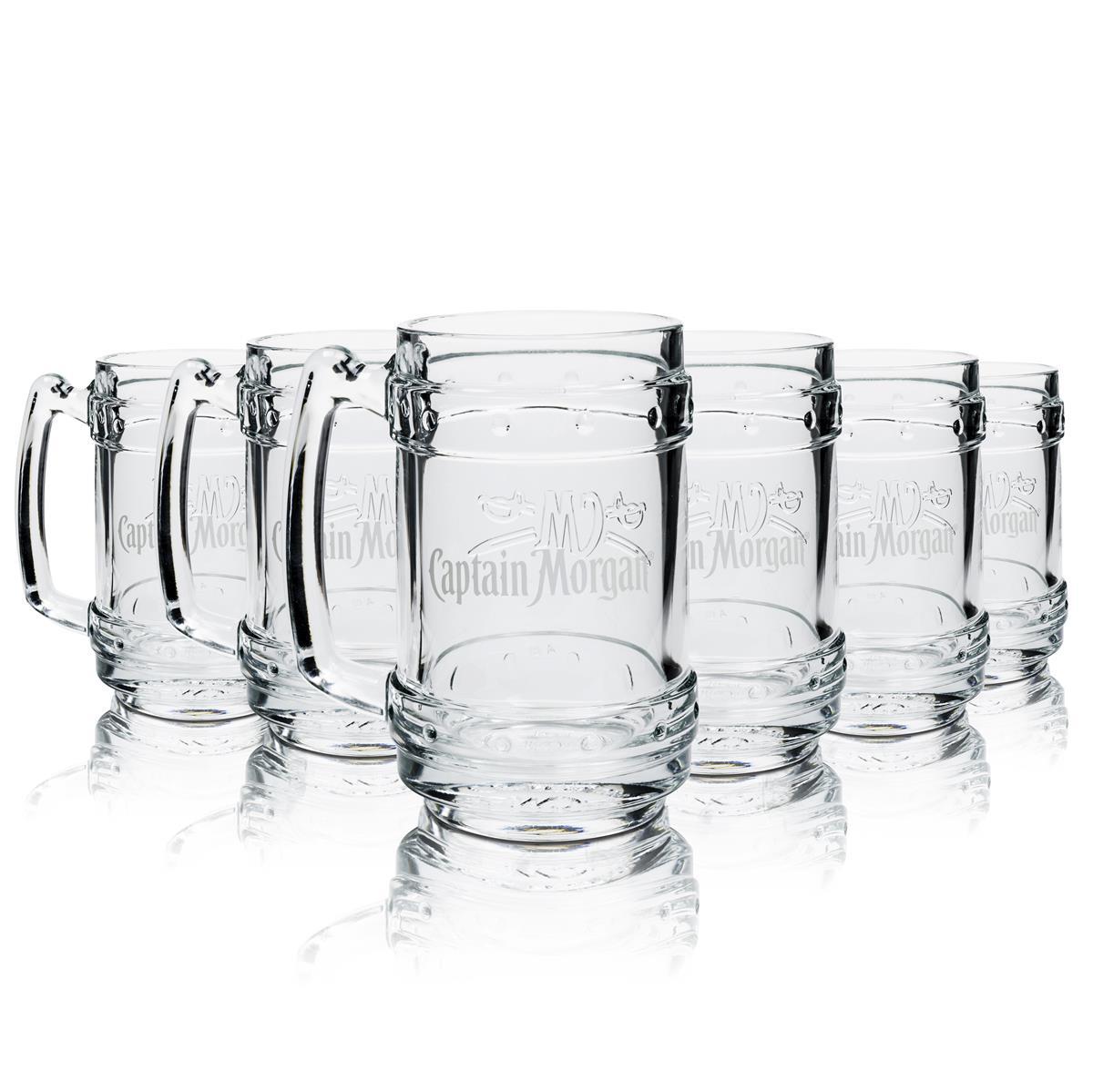 6 bicchieri da rum Captain Morgan con manico