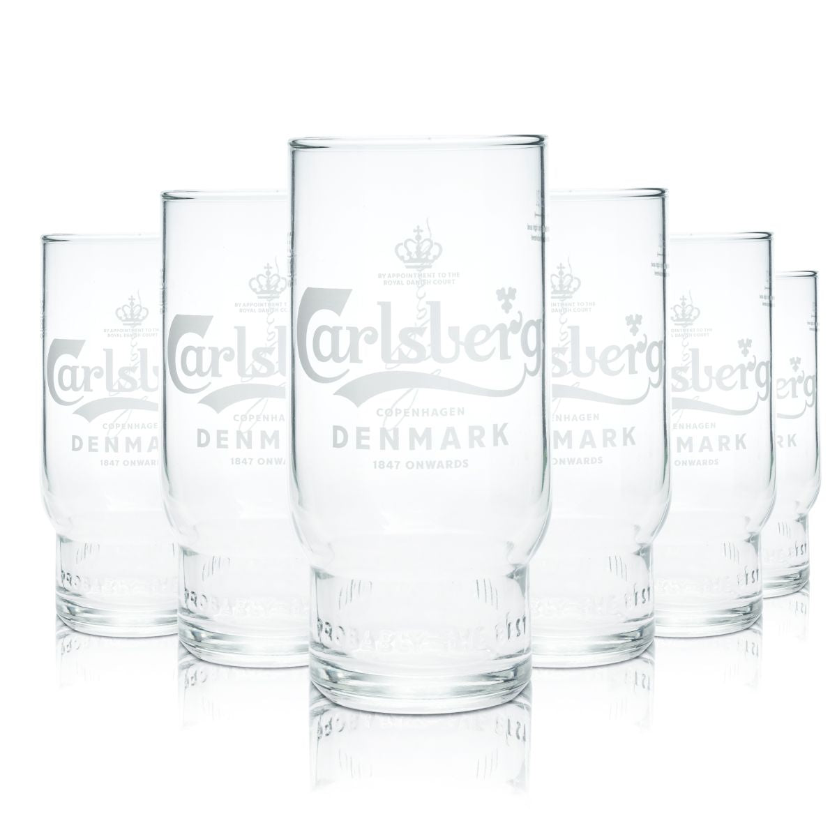 6 bicchieri da birra Carlsberg 0,3 l bicchiere a calice birra chiara Birrificio Danimarca Internazionale