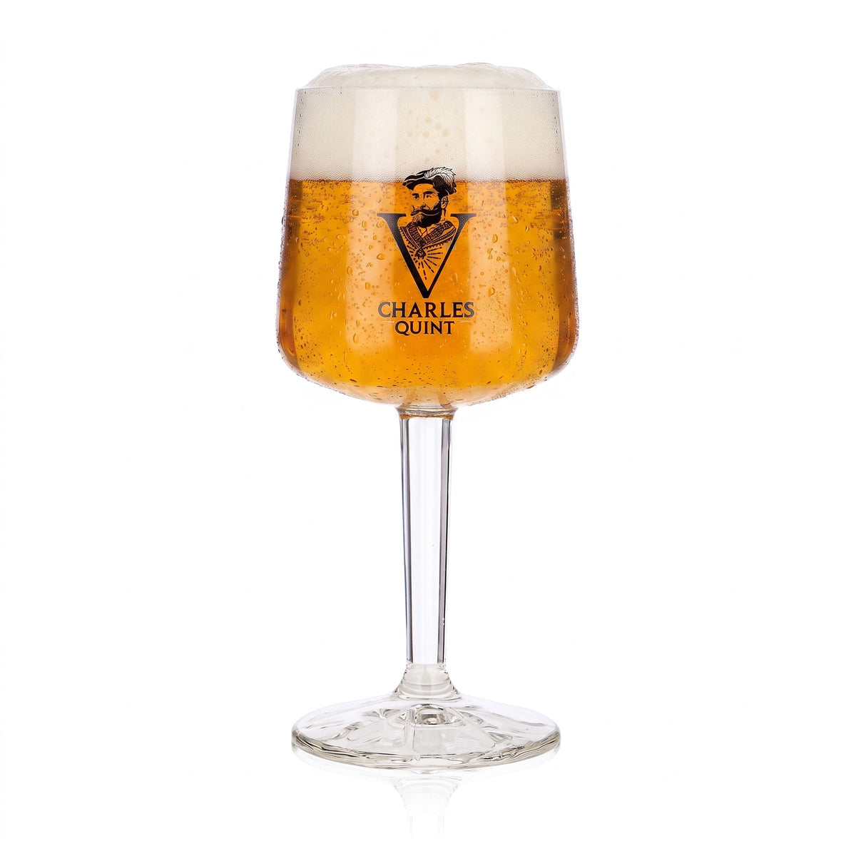 6 bicchieri da birra “Carlo V” da 0,25 l, a forma di coppa, con stelo squadrato, Ayano – Vista 2