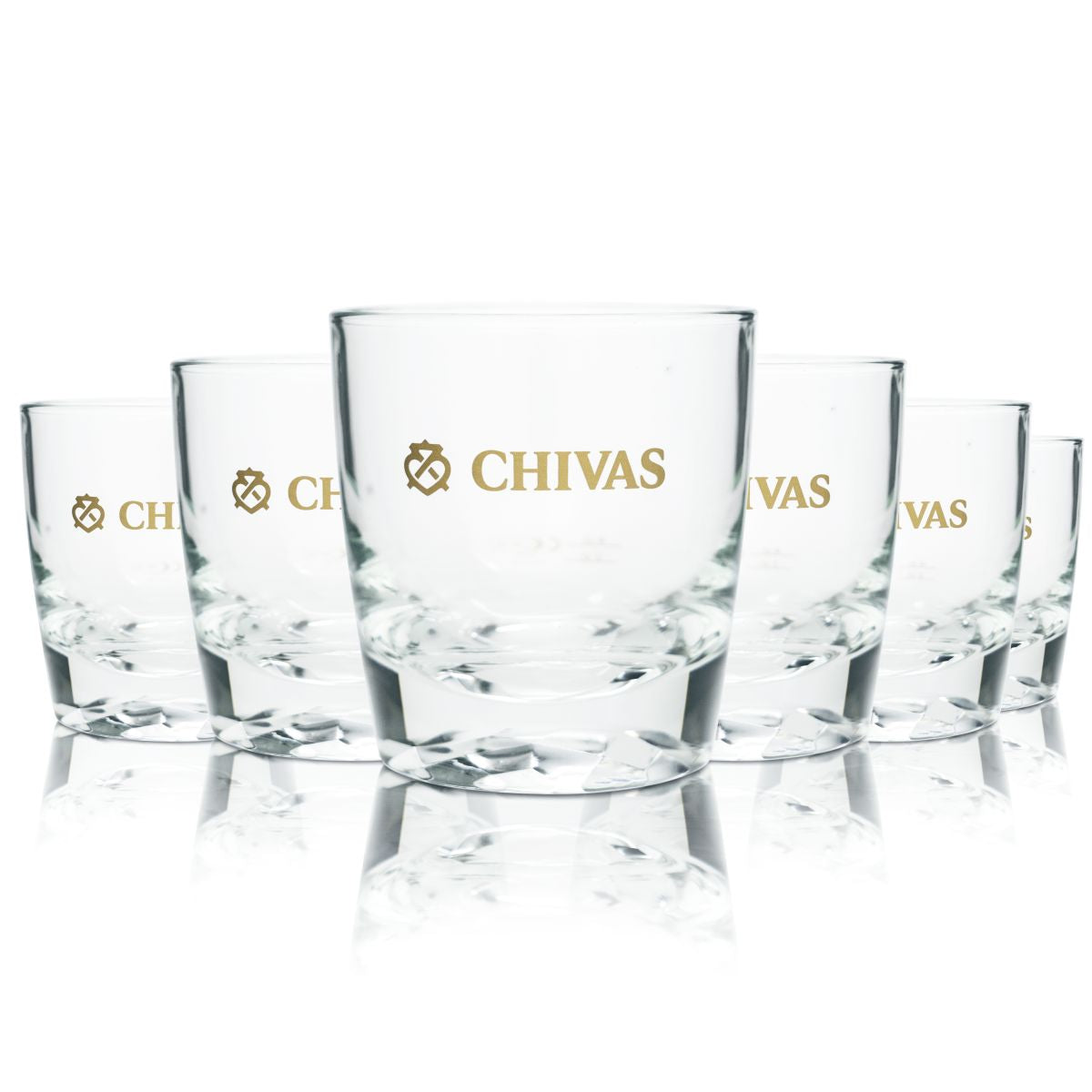 6 bicchieri tumbler Chivas Regal da 0,33 l per whisky blended scozzese