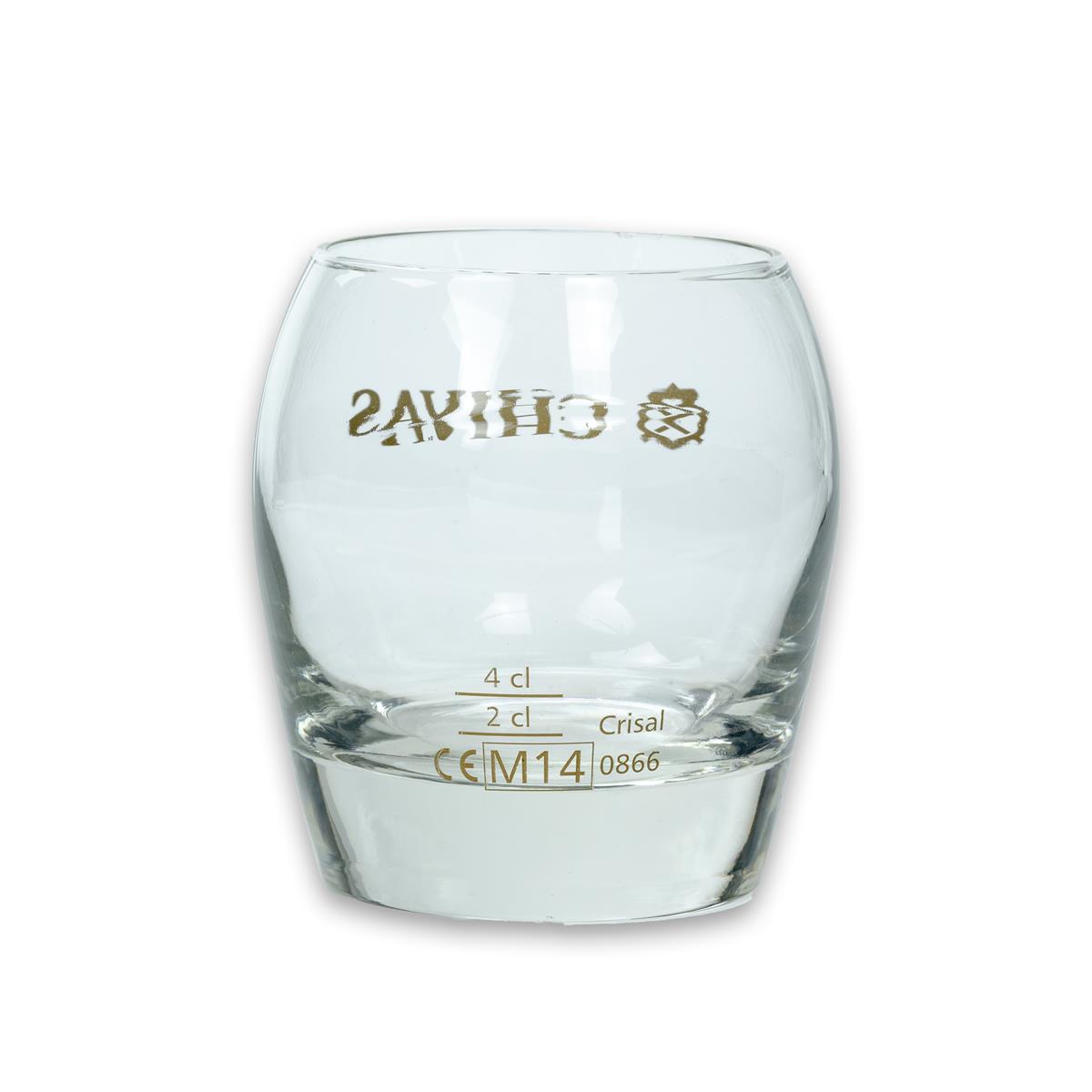 6 bicchieri tumbler Chivas Regal con scritta dorata – Vista 3