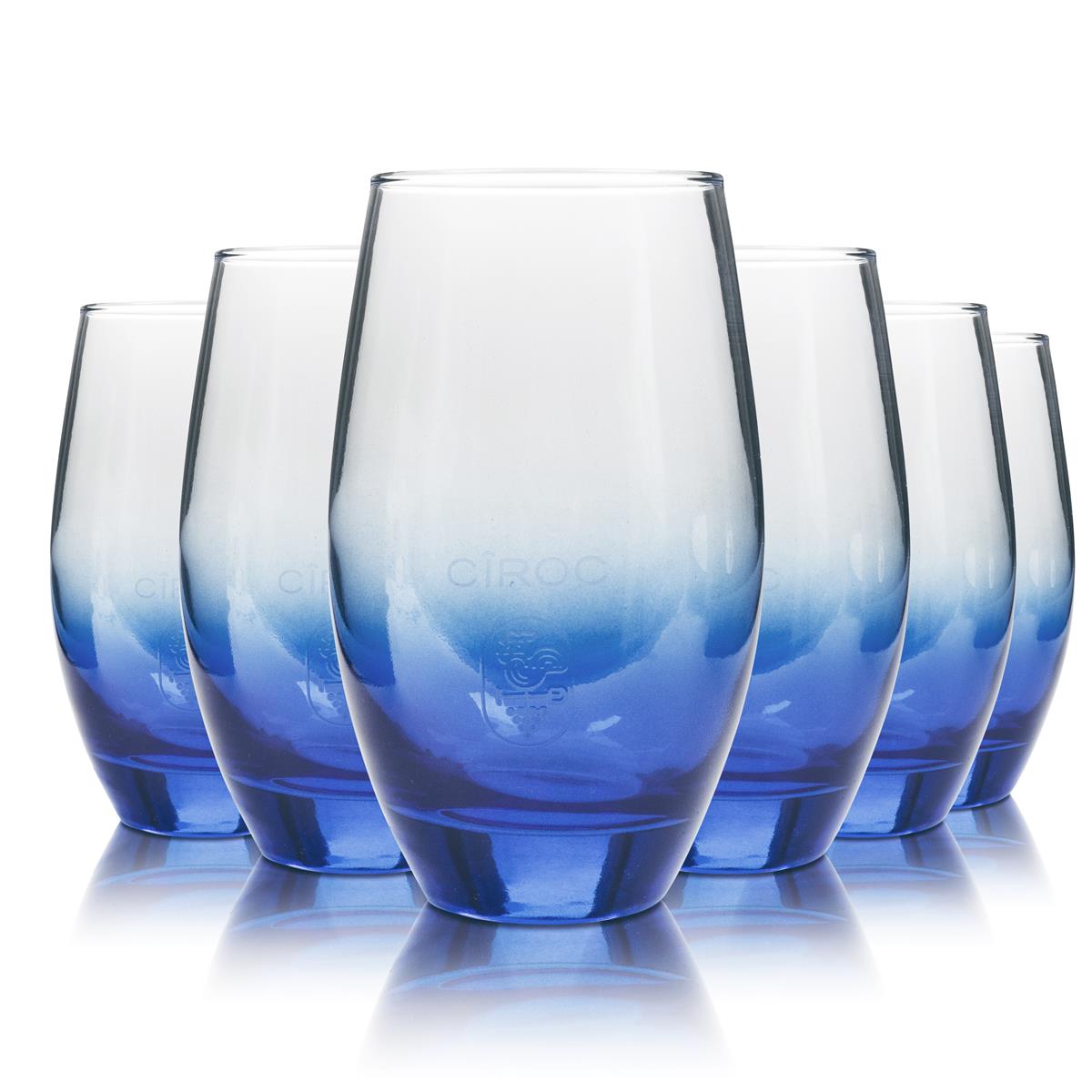 6 bicchieri da long drink blu Ciroc Vodka