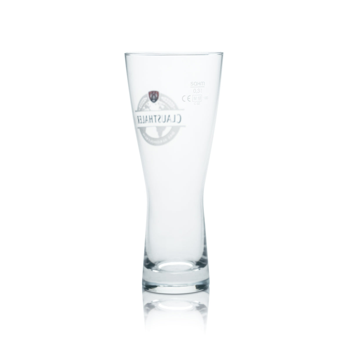 6 bicchieri Clausthaler da 0,3 l a forma di coppa per birra, senza alcol, per bar e ristoranti – Vista 3