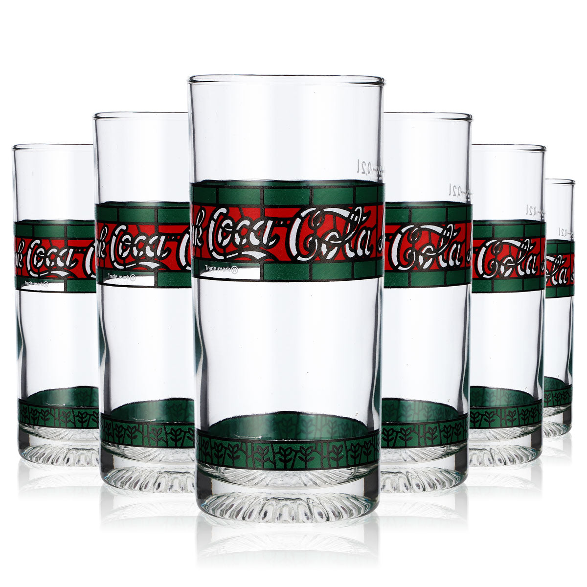 6 bicchieri Coca Cola da 0,2 l Bicchieri da limonata Tiffany Retro Edition versione 2