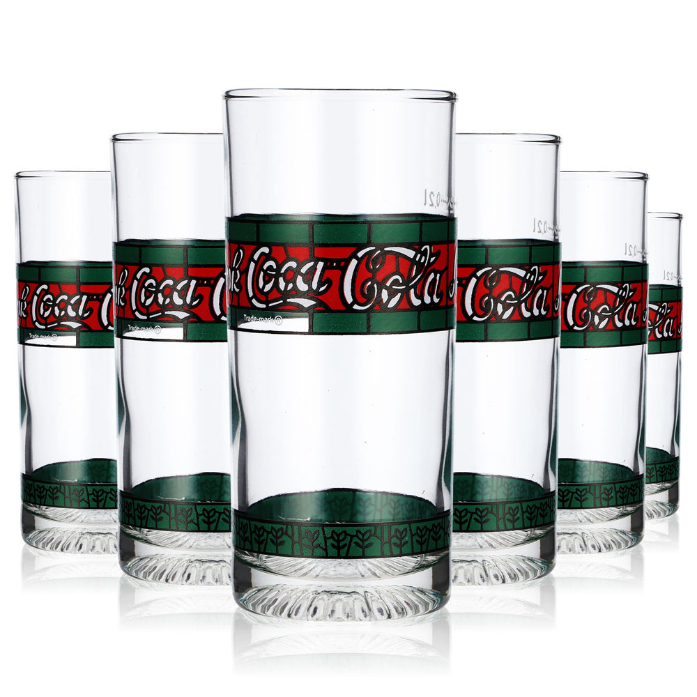 6 bicchieri Coca Cola da 0,2 l Bicchieri da limonata Tiffany Retro Edition versione 2