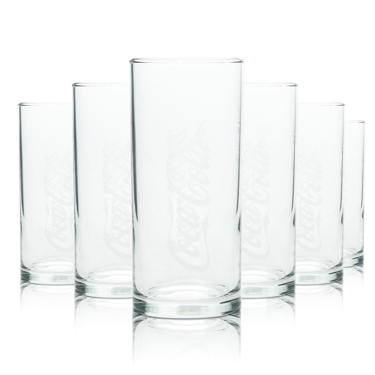 6 bicchieri Coca Cola 0,2 l Wave Retro versione vecchia bicchieri a doppia onda da collezione da bar