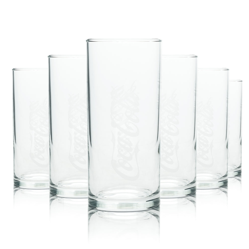 6 bicchieri Coca Cola 0,2 l Wave Retro versione vecchia bicchieri a doppia onda da collezione da bar