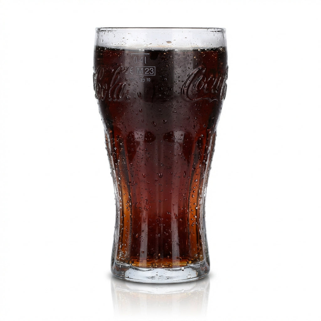 6 bicchieri Coca Cola da 0,4 l per bevande analcoliche, set con scritta in rilievo iconica – Vista 2