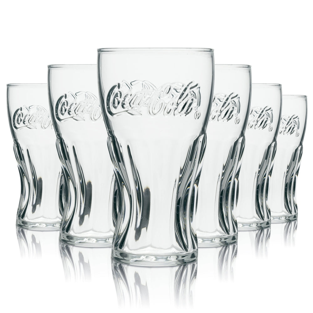 6 bicchieri per bibite Coca Cola Softdrink Contorno 0,15 l Il bambino piccolo Bicchieri