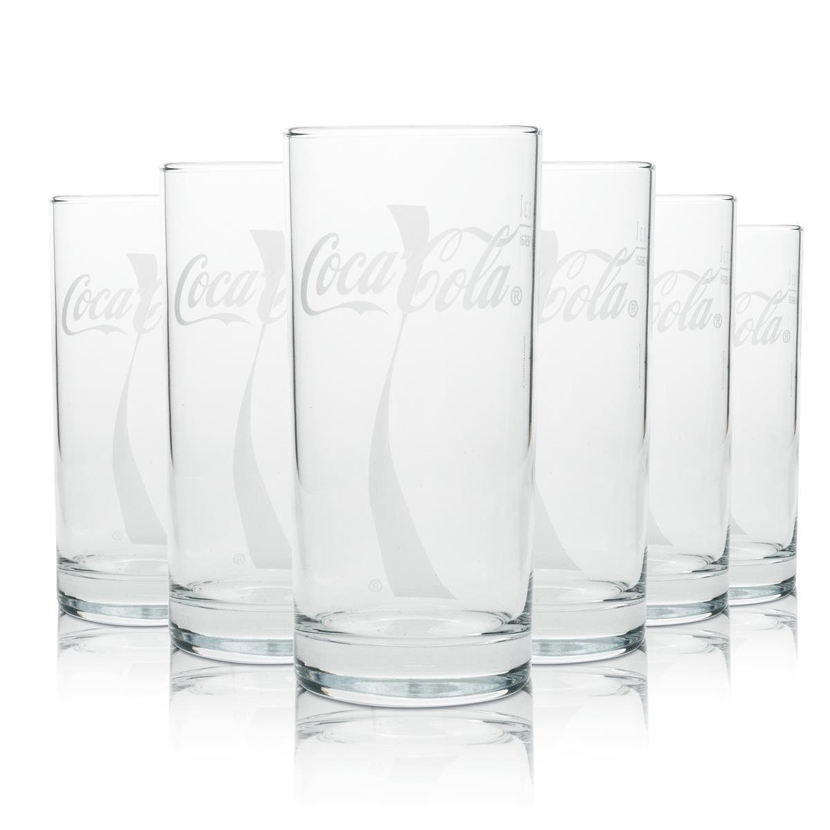 6 bicchieri da bibita Coca Cola da 0,3 l Bicchiere da long drink Wave