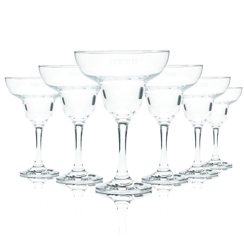 6 bicchieri da liquore Cointreau 0,1 l, bicchieri da margarita, arancione, Caipi Longdrink Bar