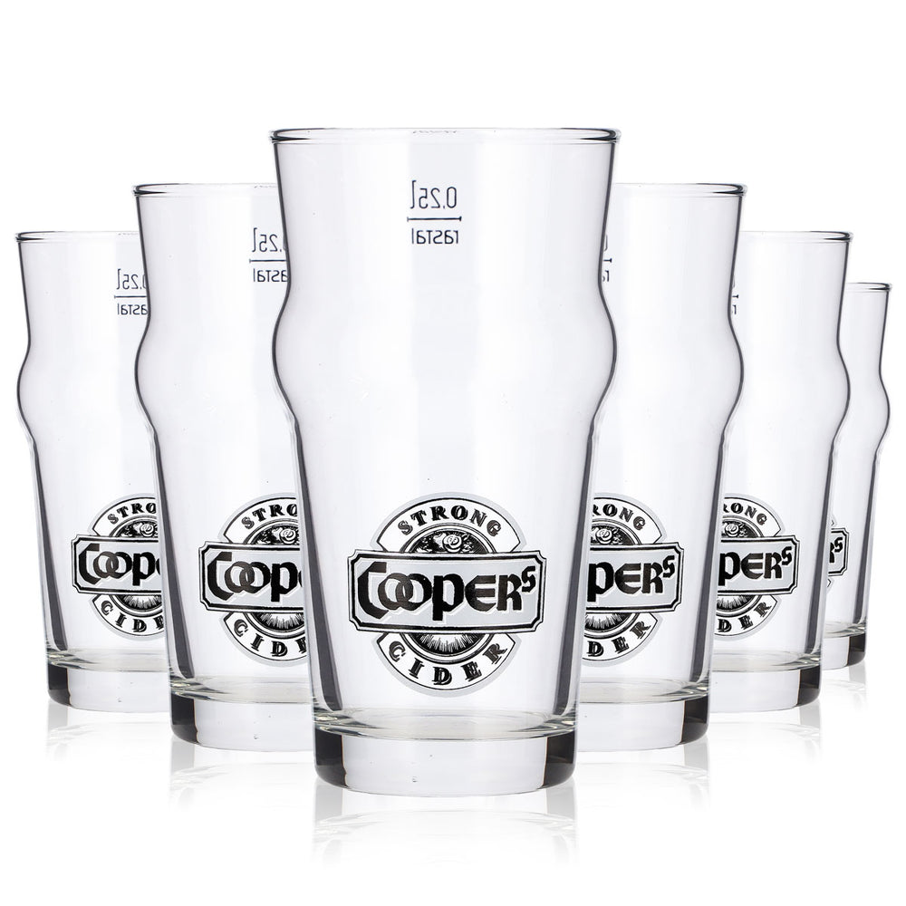 6 bicchieri da birra Cooper da 0,25 l, modello "Pint Rastal", bicchiere da birra e boccale