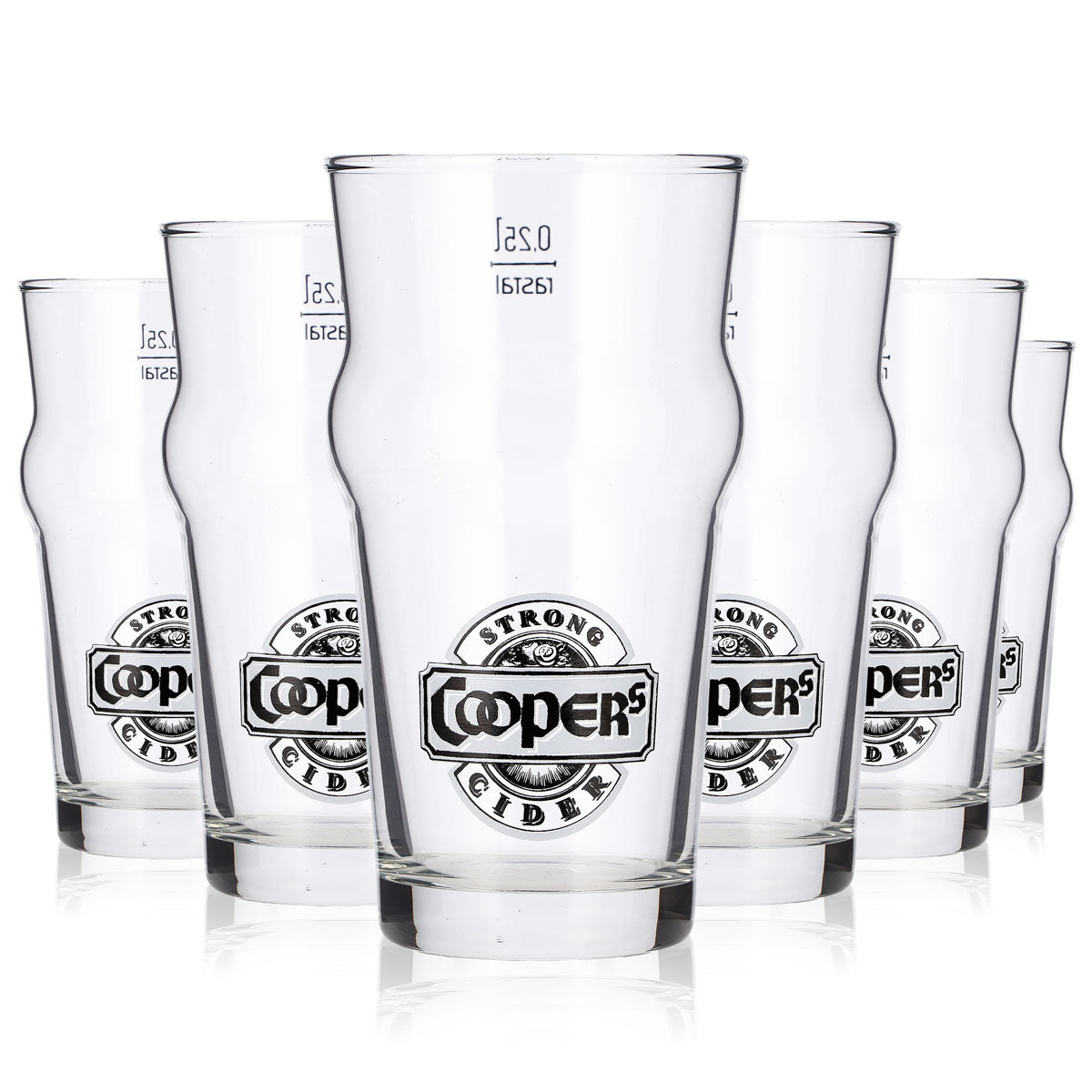 6 bicchieri da birra Cooper da 0,25 l, modello "Pint Rastal", bicchiere da birra e boccale