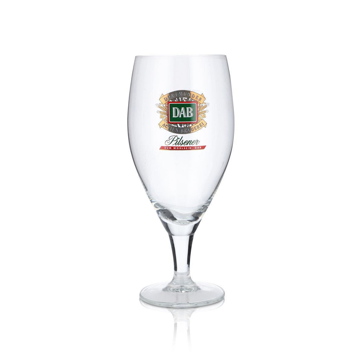 6x DAB Bicchiere in vetro Dortmunder Aktien Brauerei Bicchiere da birra 0,4 l Set di bicchieri Pilsener Pokal – Vista 2