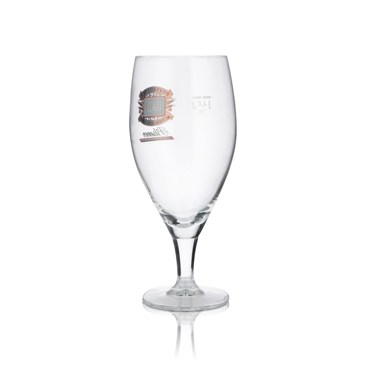 6x DAB Bicchiere in vetro Dortmunder Aktien Brauerei Bicchiere da birra 0,4 l Set di bicchieri Pilsener Pokal – Vista 3