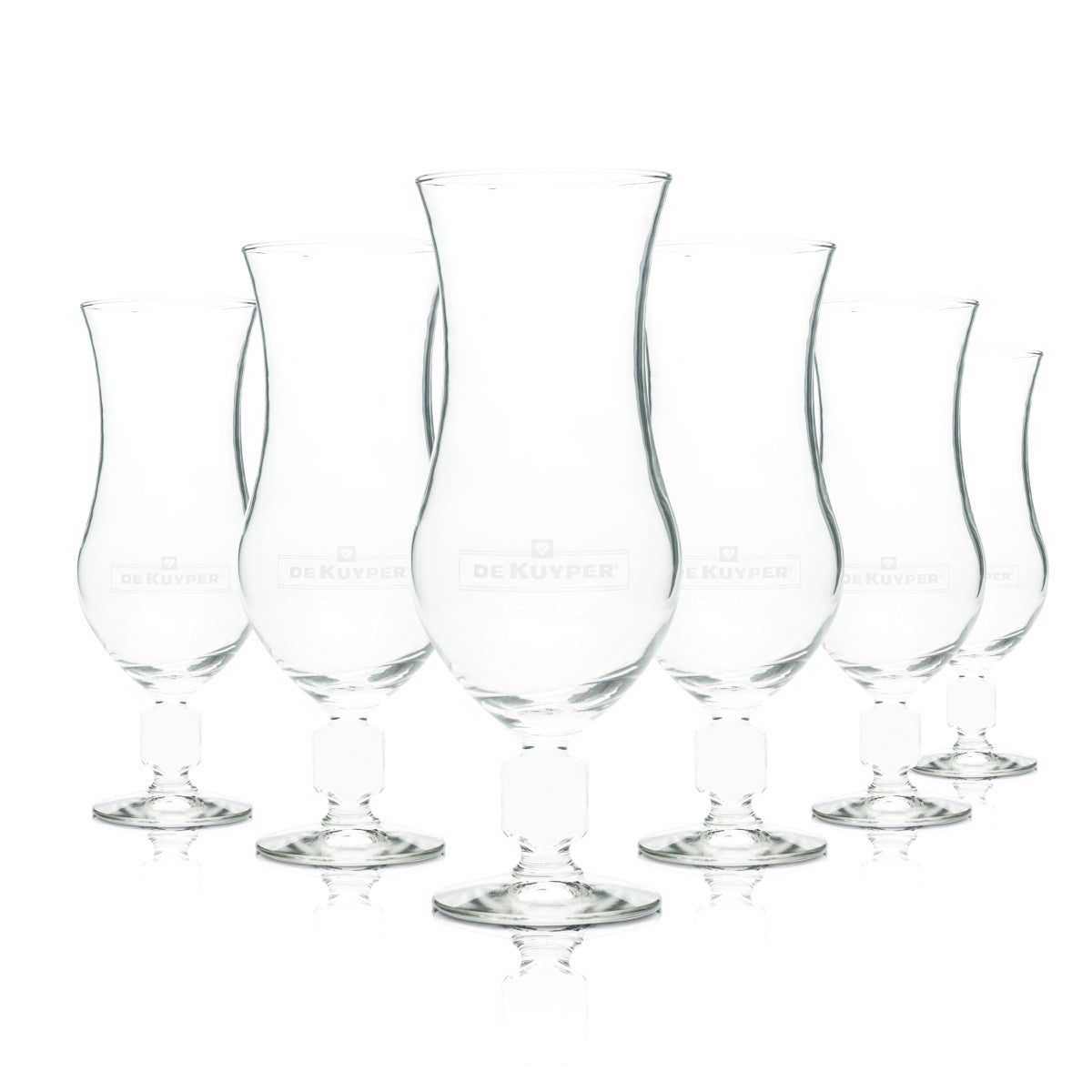 6 bicchieri da cocktail De Kuyper 0,4 l bicchieri da long drink Hurricane Bessen