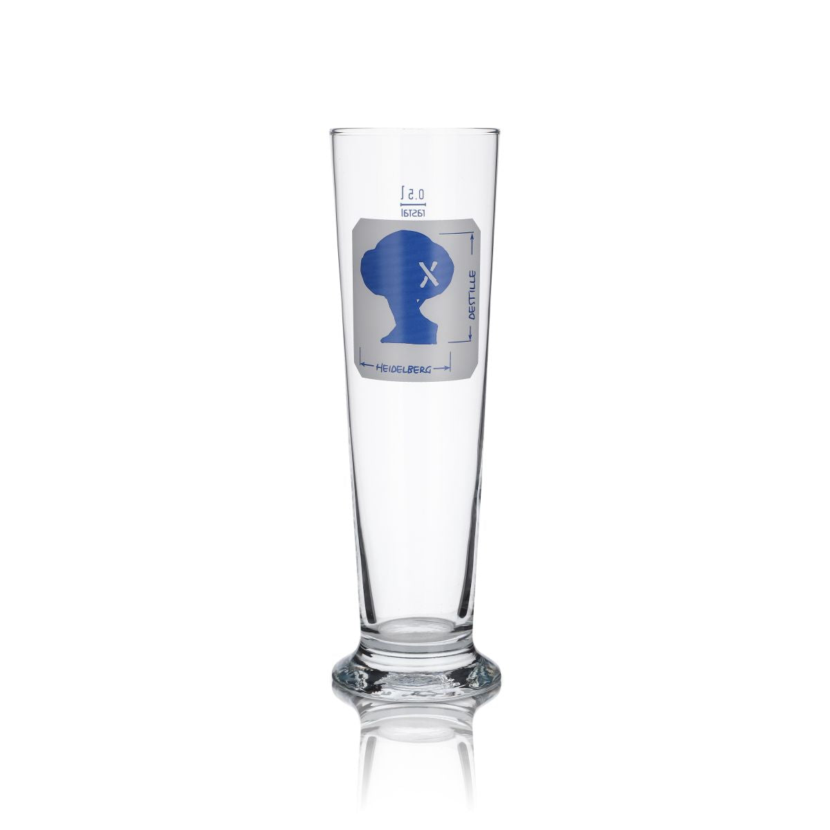 6x Distilleria Heidelberg Bicchiere 0,5 l Bicchiere a calice Bicchieri da birra Set Gastro Calibrato – Vista 2