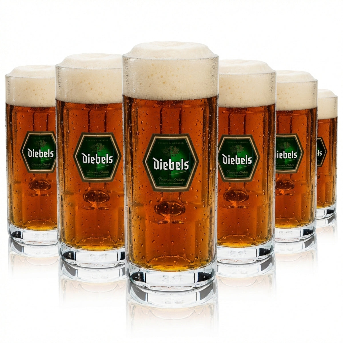 6 bicchieri da birra Diebels 0,3 l boccale Sahm