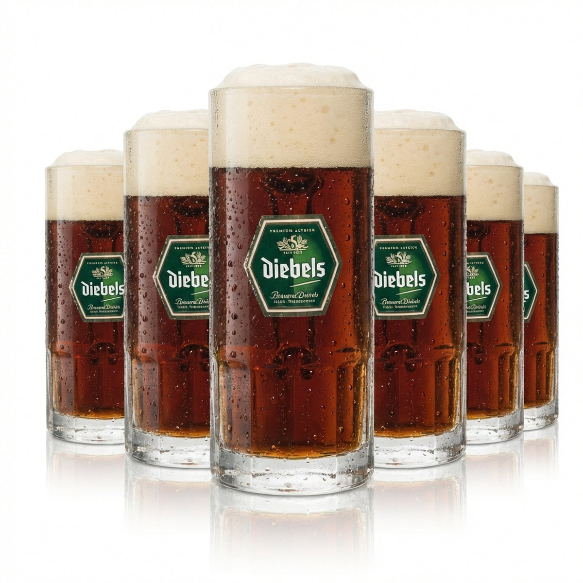 6 bicchieri da birra Diebels 0,3 l boccale Sahm
