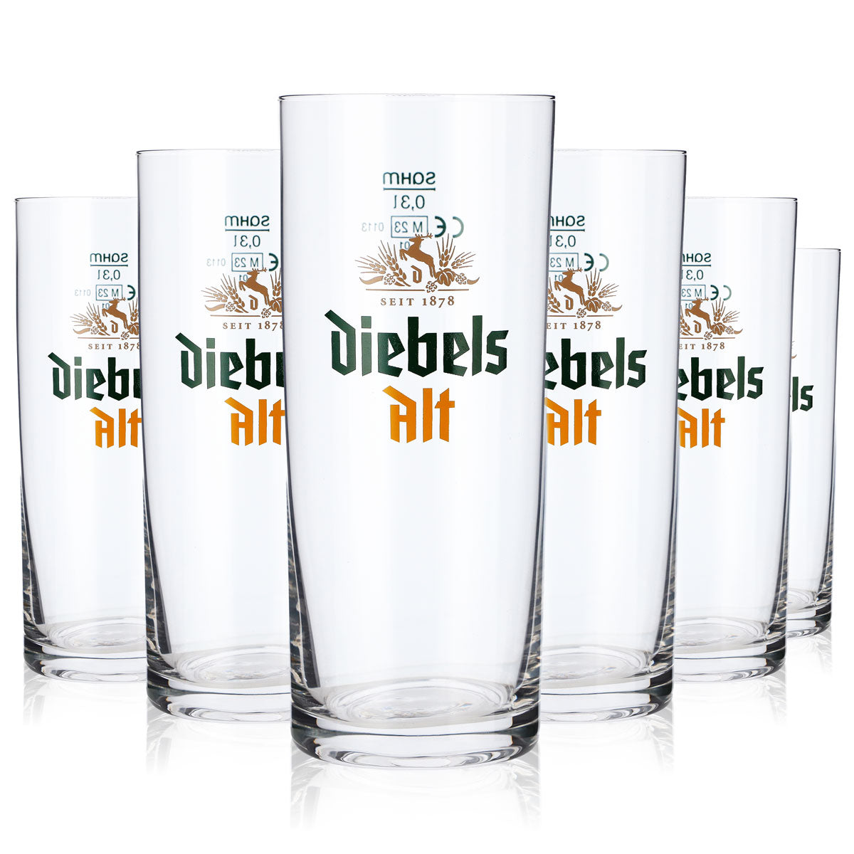 6 bicchieri da birra Diebels Bicchiere da birra Altbier 0,3 l Bicchieri da birra "Diebels Alt" Bicchieri Rastal – Vista 5