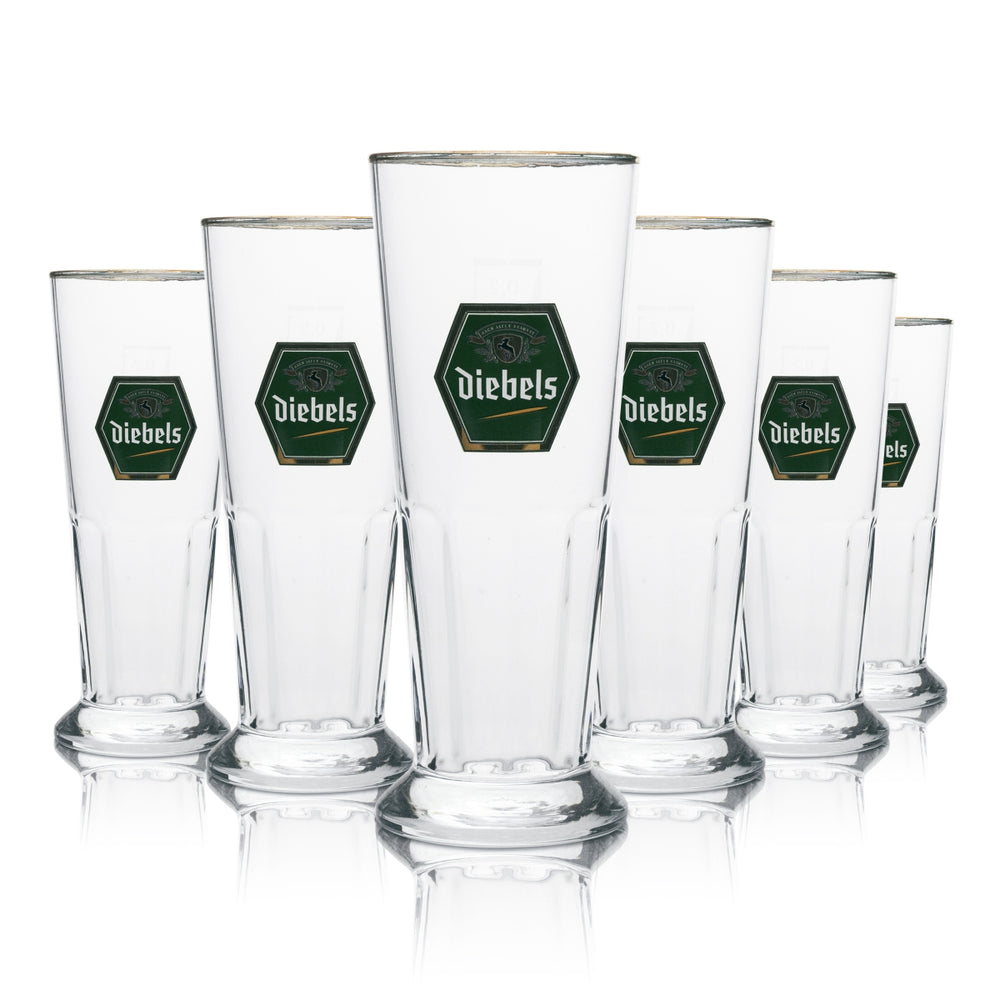 6 bicchieri da birra Diebels Cup 0,2 l rastal