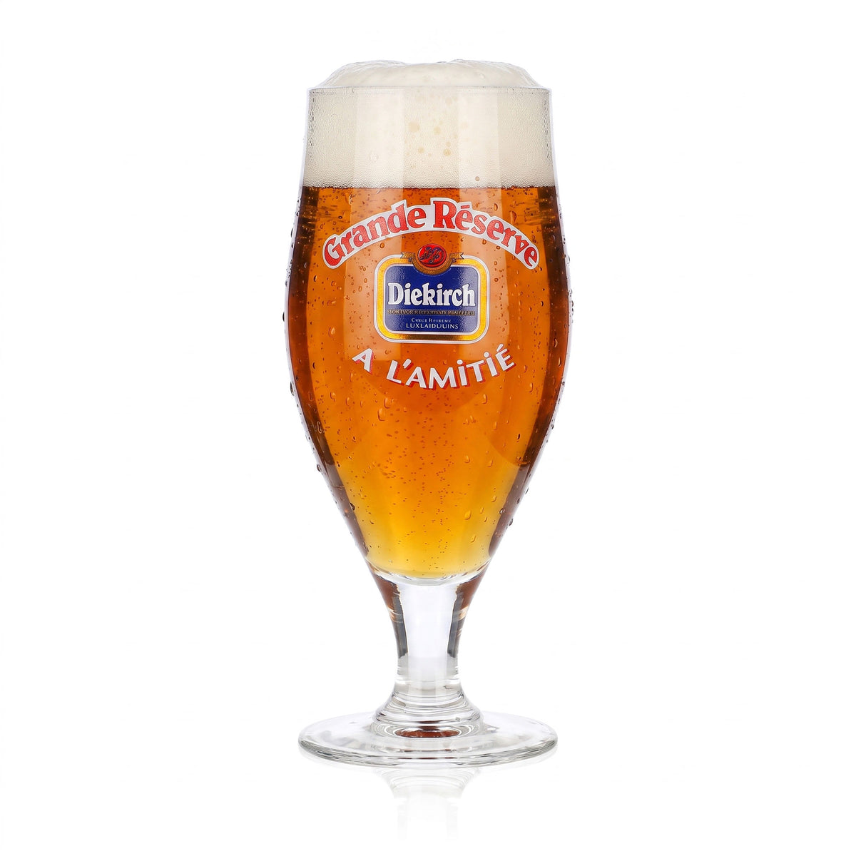 6 bicchieri da birra Diekirch da 0,25 l, modello "Grande Reserve A L'amitié Brauner" (set da 6) – Vista 2